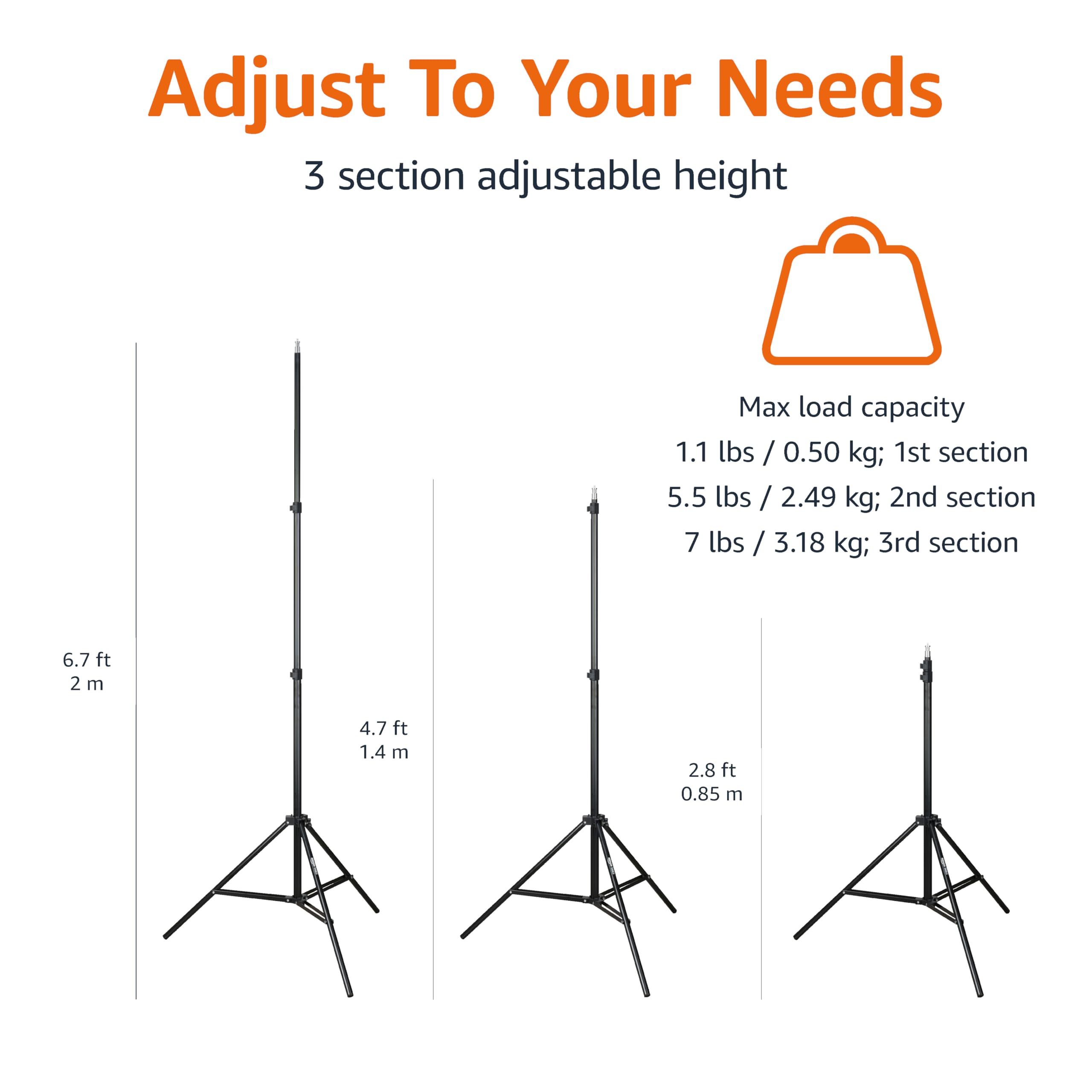 Foto 5 pulgar | Soporte para Trípode Fotográfico de Aluminio 2  Piezas - Venta Internacional