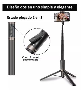 Foto 5 | Tripie Para Celular Lab.g Palo Selfies Stick Trípode 152 Cm Negro 2 Lineas Cafe