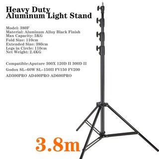 Foto 2 | Soporte De Trípode Para Fotografía Godox 380f, 380 Cm, Aluminio - Venta Internacional.