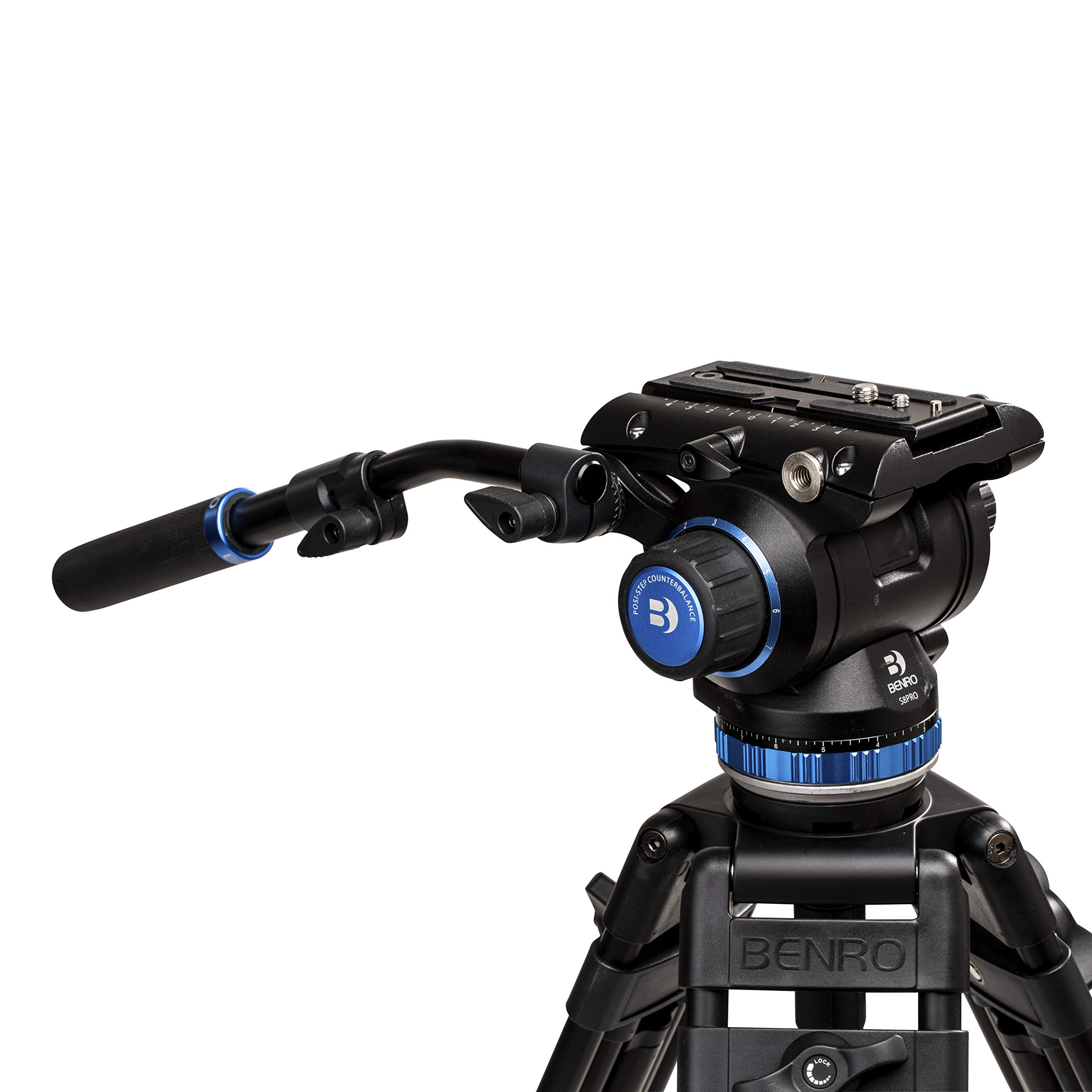 Foto 4 pulgar | Cabezal De Vídeo Fluid Benro S8 Pro, Base Plana, Capacidad De 8 Kg - Venta Internacional.