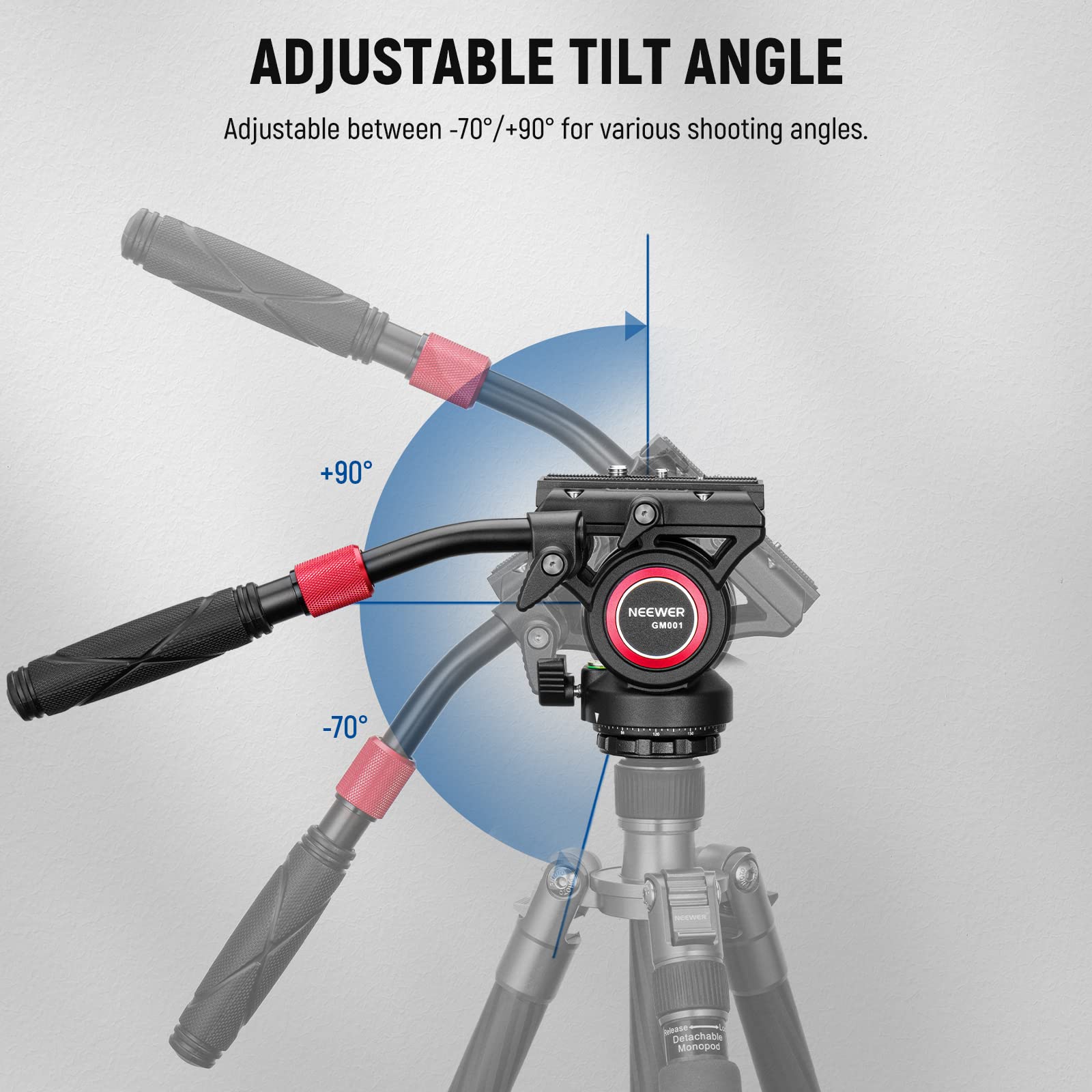 Foto 6 pulgar | Trípode Con Cabezal Fluido Neewer Gm001, Carga Máxima De 6 Kg Para Cámaras Réflex Digitales - Venta Internacional.