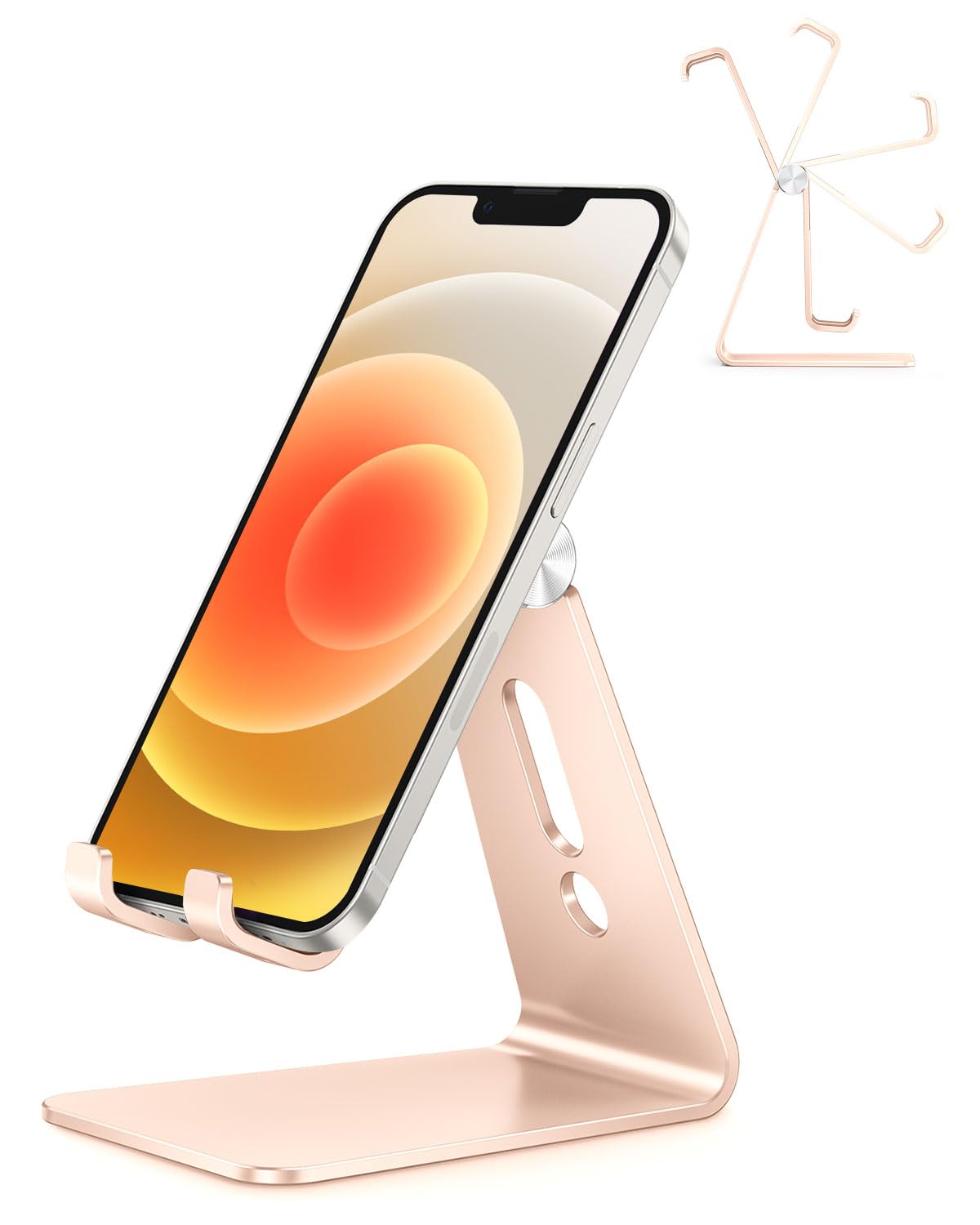 Soporte Para Teléfono Celular Omoton C2 Soporte De Escritorio De Aluminio - Dorado - Venta Internacional.
