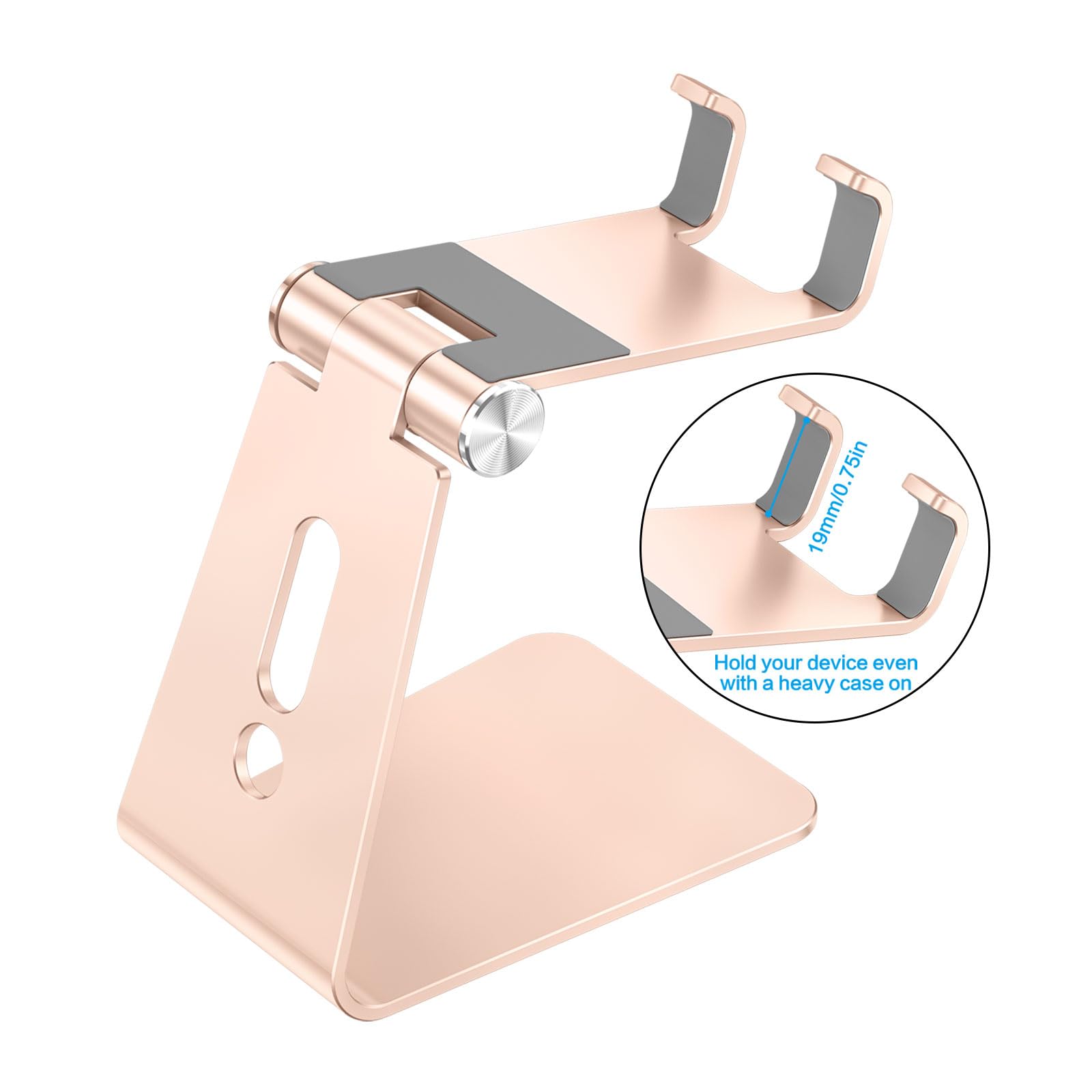 Foto 3 pulgar | Soporte Para Teléfono Celular Omoton C2 Soporte De Escritorio De Aluminio - Dorado - Venta Internacional.