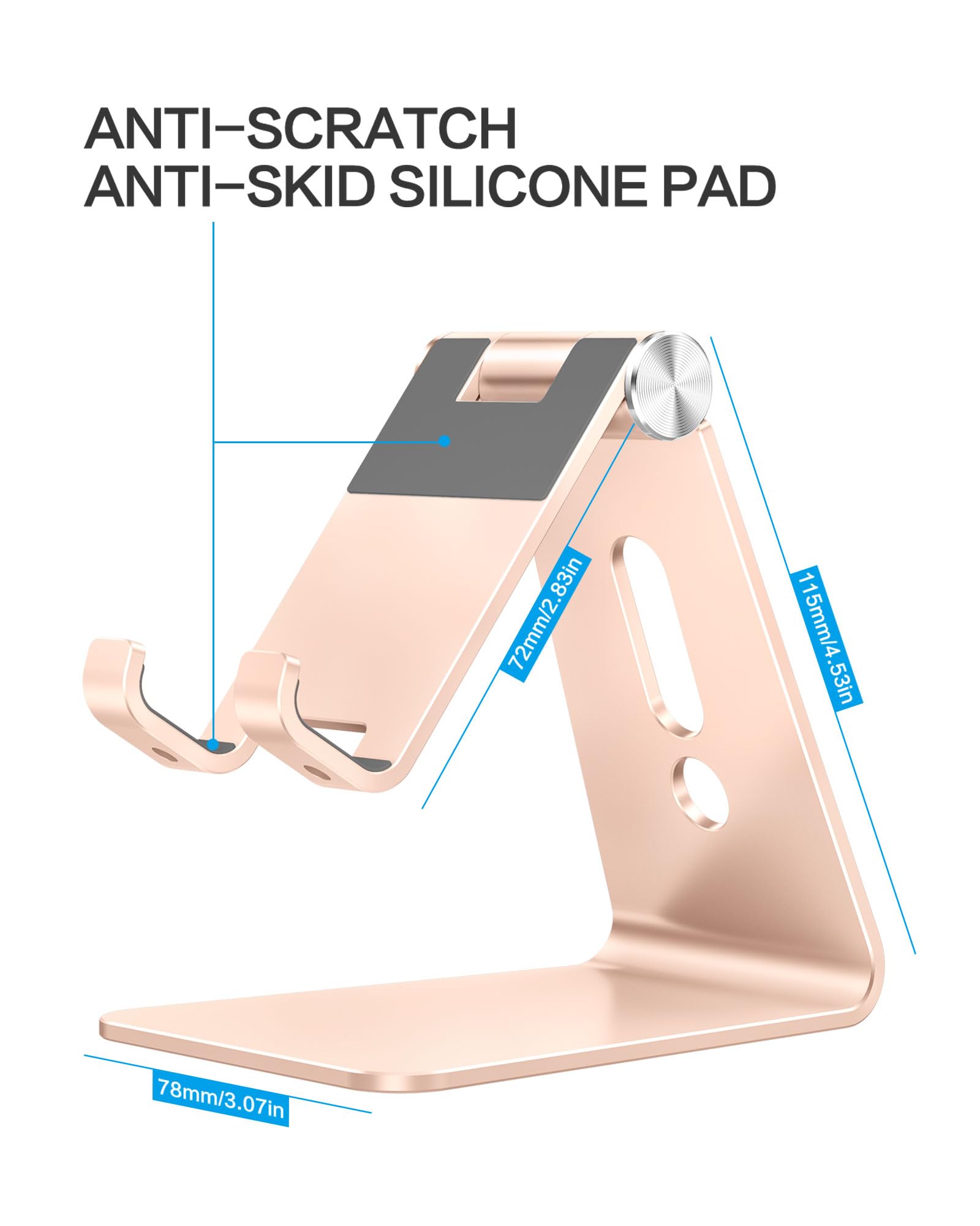 Foto 4 pulgar | Soporte Para Teléfono Celular Omoton C2 Soporte De Escritorio De Aluminio - Dorado - Venta Internacional.
