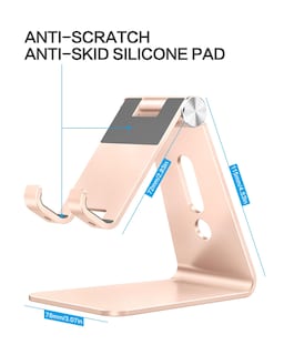Foto 3 | Soporte Para Teléfono Celular Omoton C2 Soporte De Escritorio De Aluminio - Dorado - Venta Internacional.