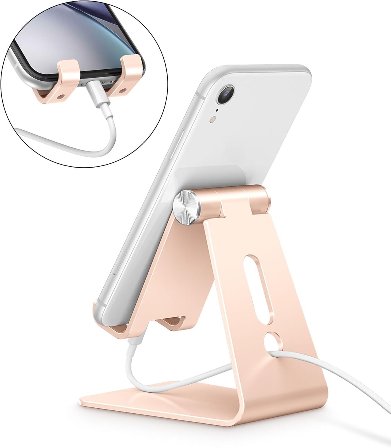Foto 7 pulgar | Soporte Para Teléfono Celular Omoton C2 Soporte De Escritorio De Aluminio - Dorado - Venta Internacional.