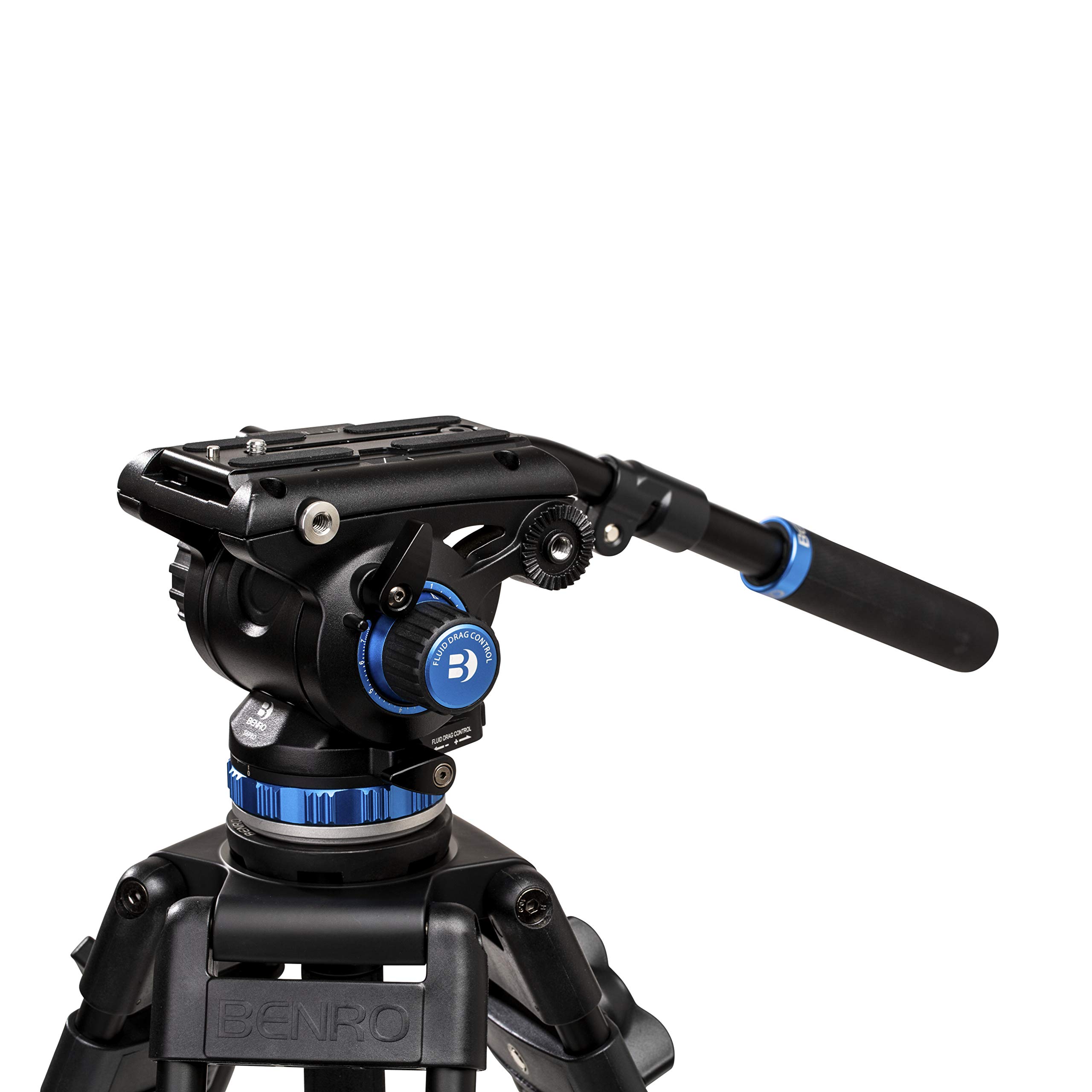 Foto 2 pulgar | Cabezal De Vídeo Fluid Video Head Benro S6 Pro Con Base Plana, 6 Escalones - Venta Internacional.