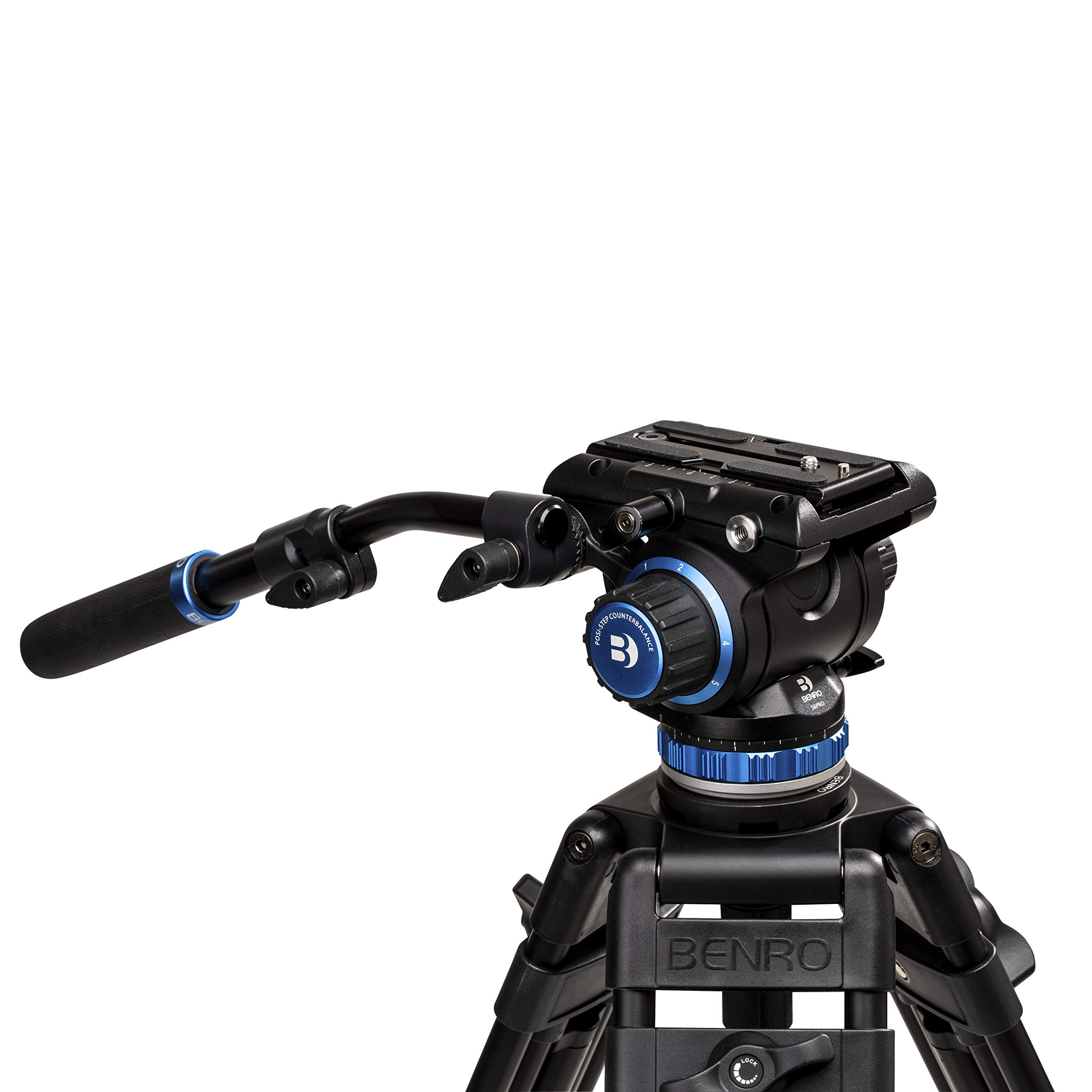 Foto 4 pulgar | Cabezal De Vídeo Fluid Video Head Benro S6 Pro Con Base Plana, 6 Escalones - Venta Internacional.