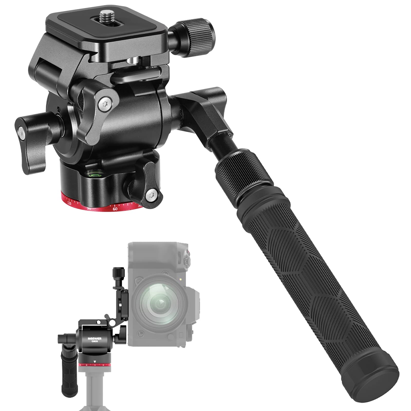 Cabezal De Trípode De Vídeo Neewer Gm26 Con Interruptor Vertical/horizontal - Venta Internacional.
