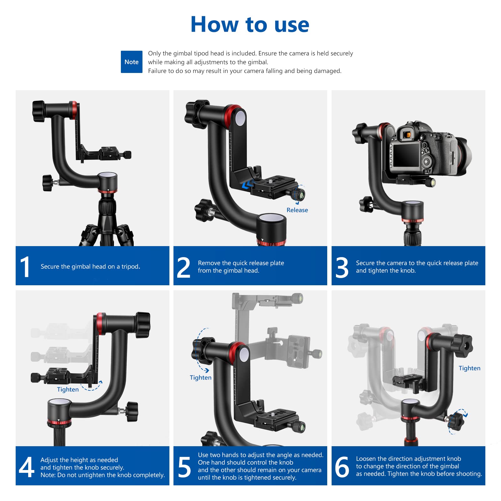 Foto 8 pulgar | Cabezal De Trípode Gimbal Neewer Gm101, Aleación De Aluminio, 13,6 Kg - Venta Internacional.