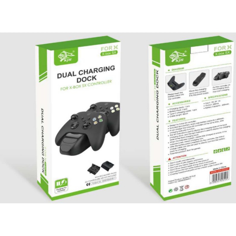 Foto 5 | Cargador De Estación De Carga Con 2 Baterías Para Xbox Series X - Venta Internacional.