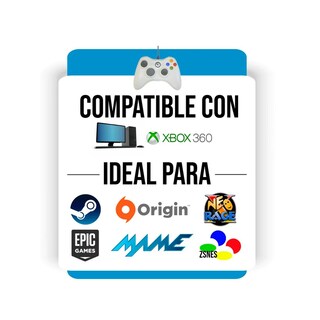 Foto 4 | Control Alámbrico Elegate GM05 color Blanco Compatible con Xbox 360