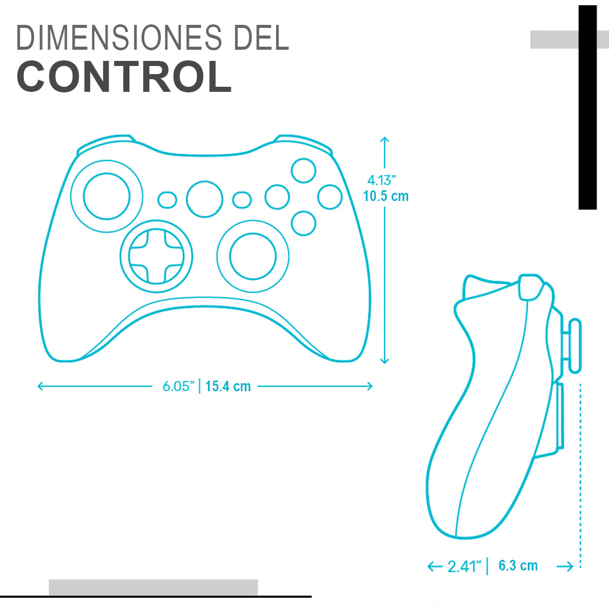 Foto 6 pulgar | Control Joystick Kimhi Gamepad Alámbrico USB Genérico Ergonómico Blanco