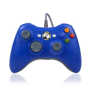 Foto 1 | Control Alámbrico Azul Para Xbox 360