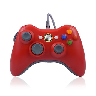 Foto 1 | Control Alámbrico Rojo Para Xbox 360