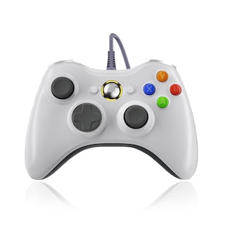 Foto 1 | Control Alámbrico Blanco Para Xbox 360