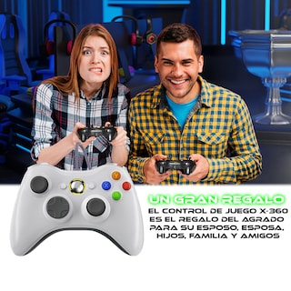 Foto 6 | Control Alámbrico Blanco Para Xbox 360