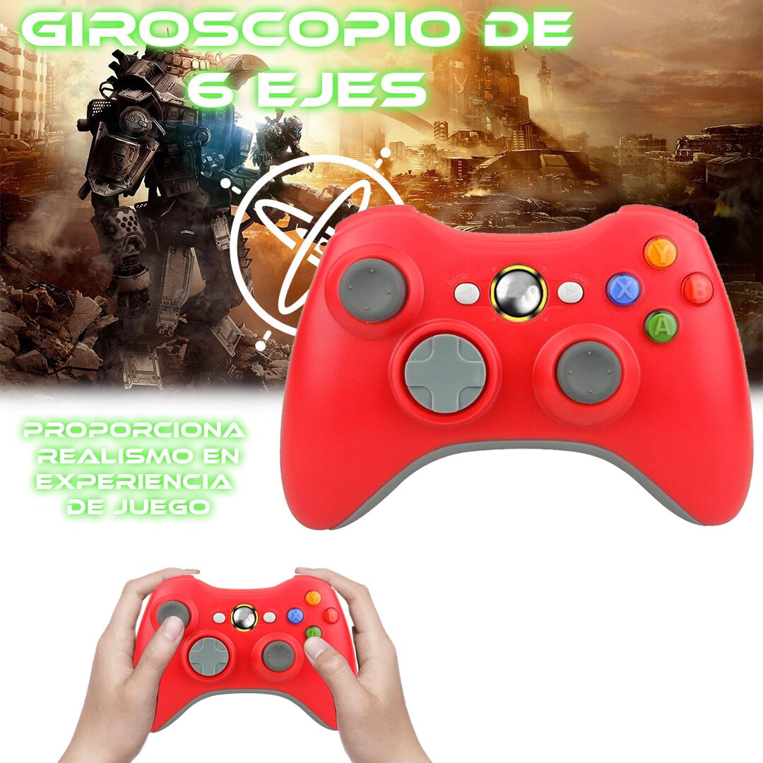 Foto 4 | Control Inalámbrico Store Cline Rojo para Xbox 360
