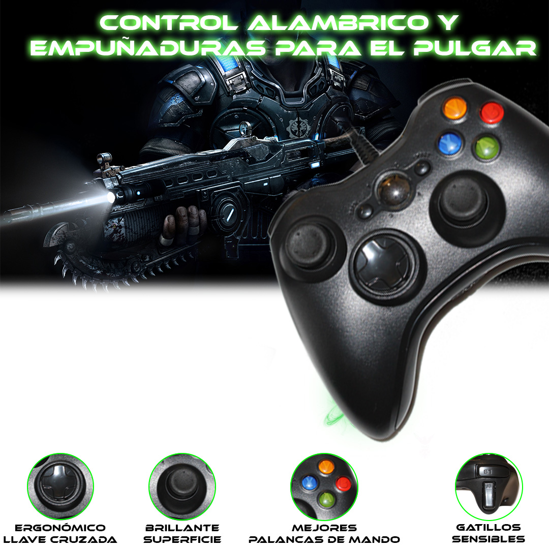 Foto 6 pulgar | Control Alámbrico Store Cline para Xbox 360