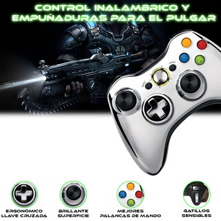 Foto 5 | Control Inalámbrico X-360 Edición Plata