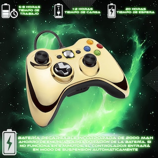Foto 2 | Control Alambrico Xbox 360 Edicion Oro