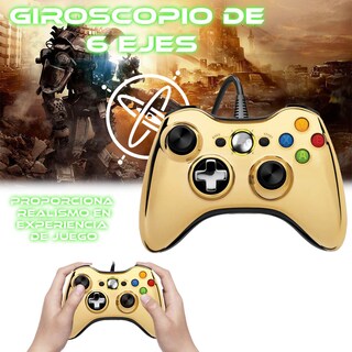 Foto 4 | Control Alambrico Xbox 360 Edicion Oro