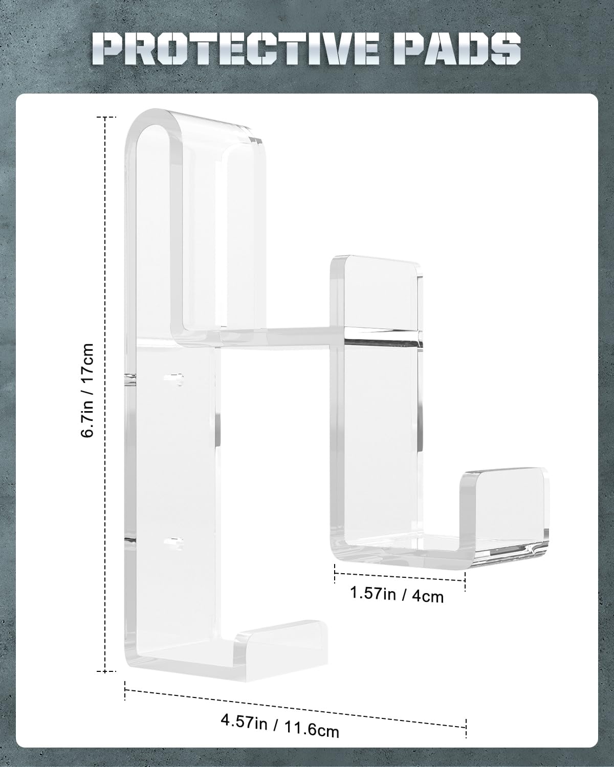 Foto 5 pulgar | Soporte Para Mando Moko Dual Gamepad, Soporte Para Auriculares, Transparente - Venta Internacional.