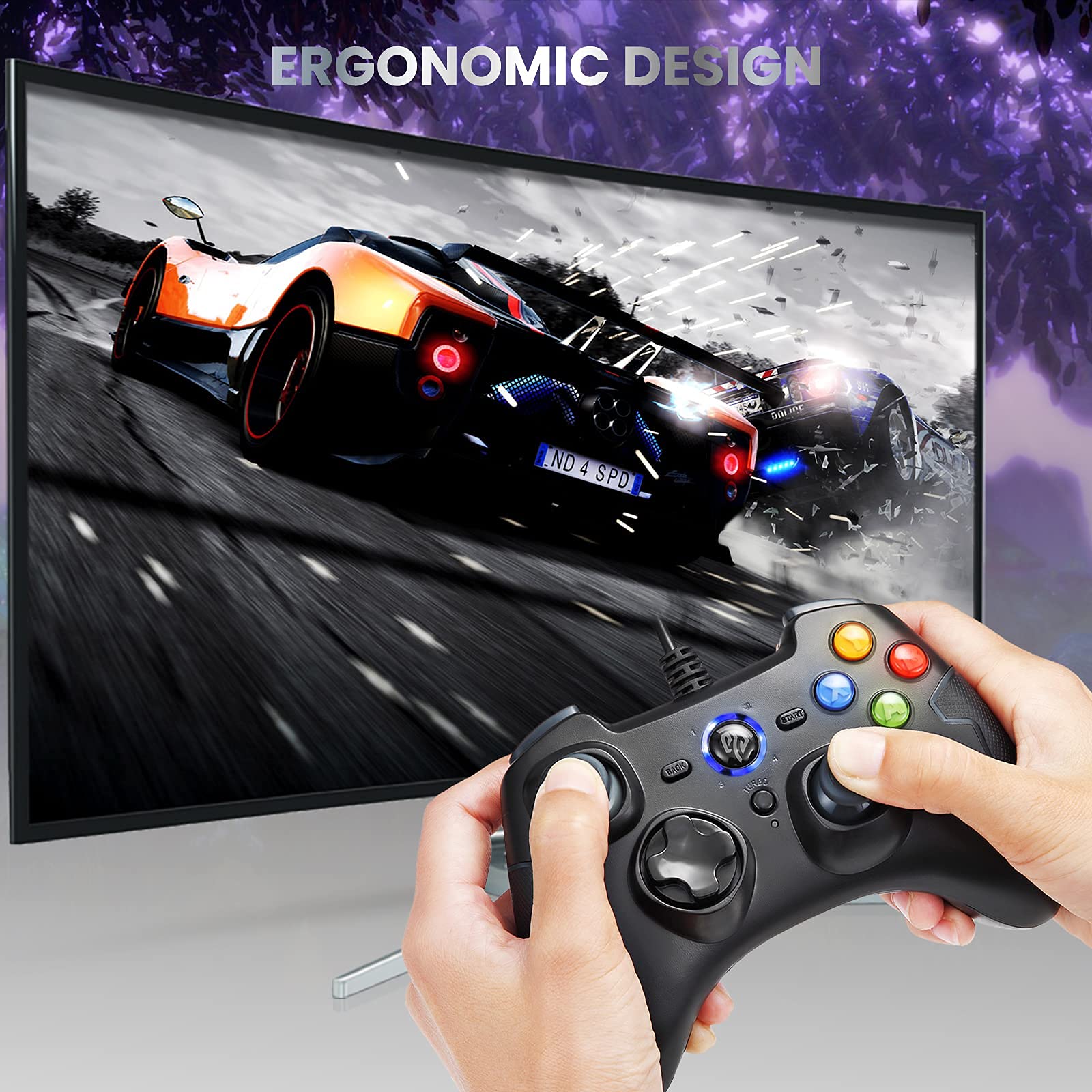 Foto 6 pulgar | Controlador De Juegos Easysmx Usb Con Cable Para Windows/steam/android - Venta Internacional.
