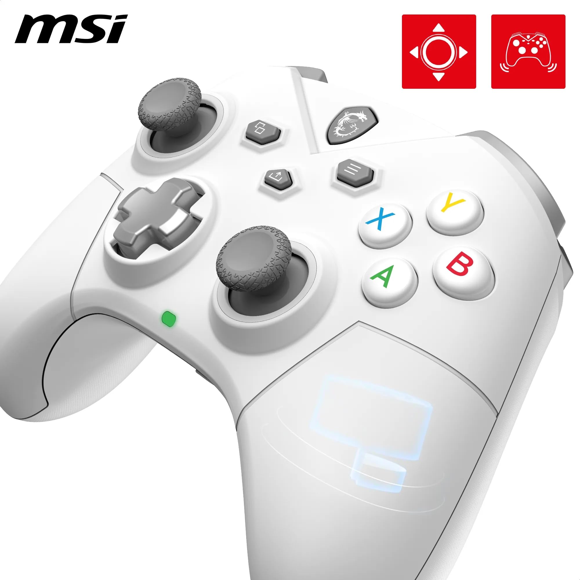 Foto 3 | Controlador De Mando Para Pc Msi Force Gc300 Wireless Blanco - Venta Internacional.
