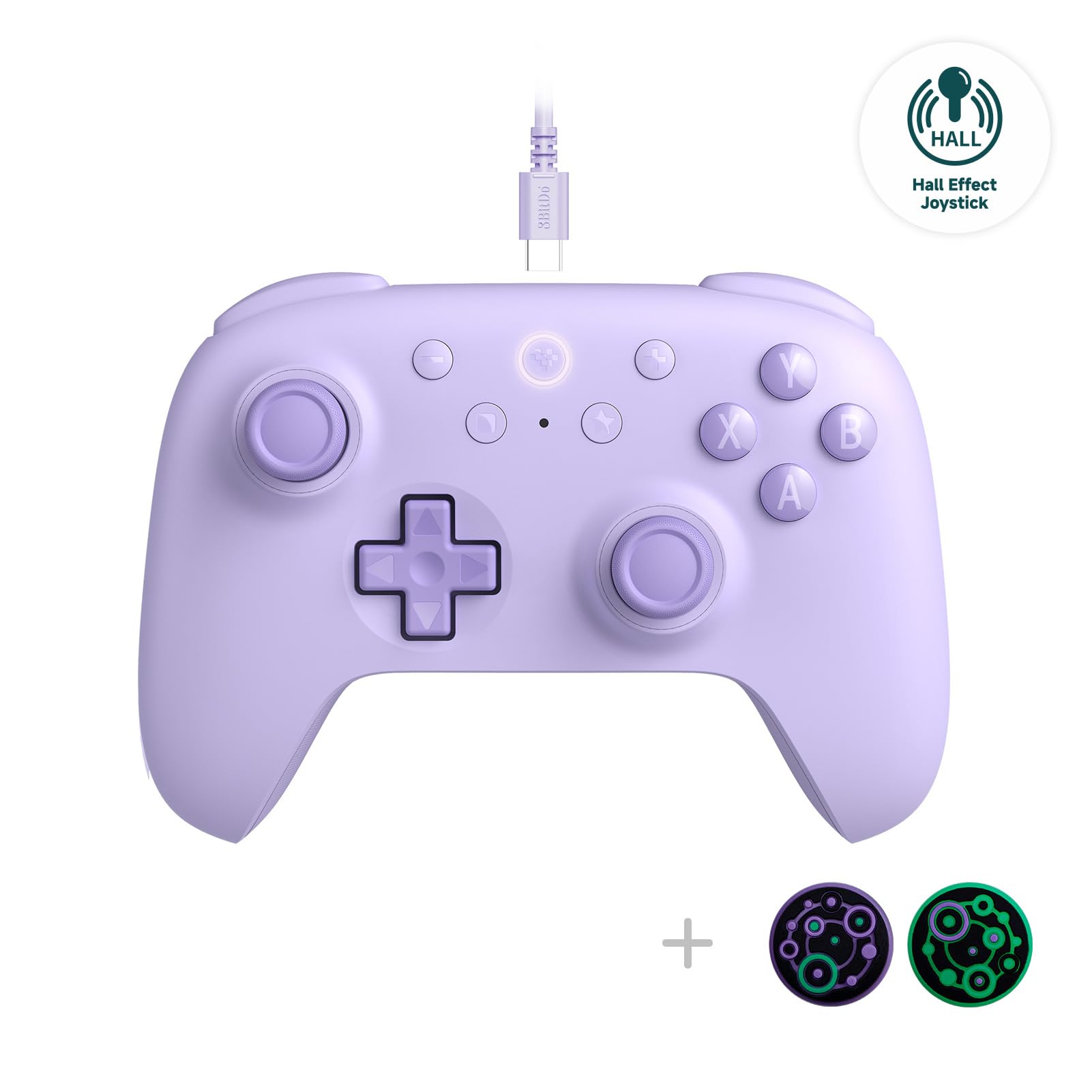 Foto 2 pulgar | Controlador Con Cable 8bitdo Ultimate 2c Hall Effect Purple - Venta Internacional.