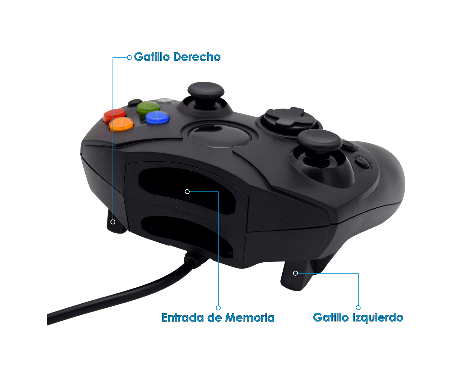 Foto 4 pulgar | Control Alámbrico Virtual Zone Para Xbox Primera Generación