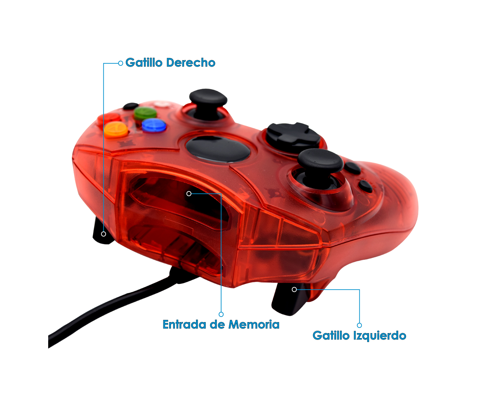 Foto 4 pulgar | Control Alámbrico Virtual Zone Para Xbox Primera Generación