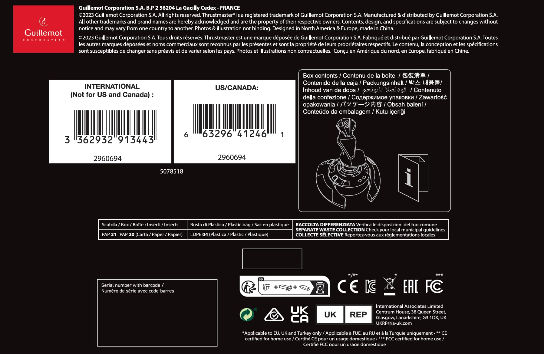 Foto 5 pulgar | Palanca De Mando Thrustmaster T-flight Stick X Para Pc - Venta Internacional.