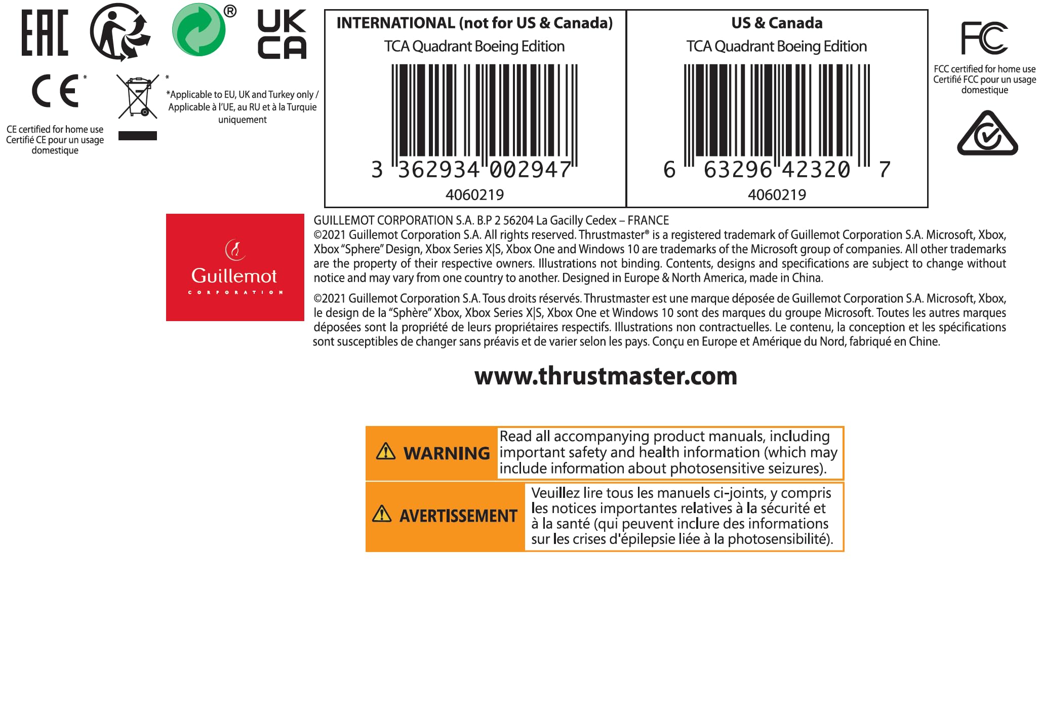 Foto 7 | Thrustmaster Tca Quadrant Boeing Throttle para Pc y Xbox - Venta Internacional