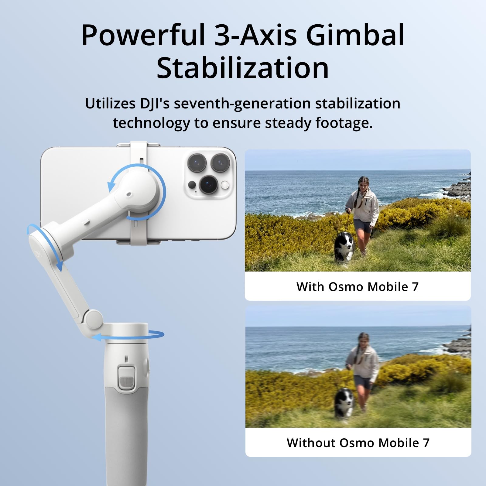 Foto 5 | Estabilizador De Cardán Dji Osmo Mobile 7 Con Micrófono Y Luz - Venta Internacional.
