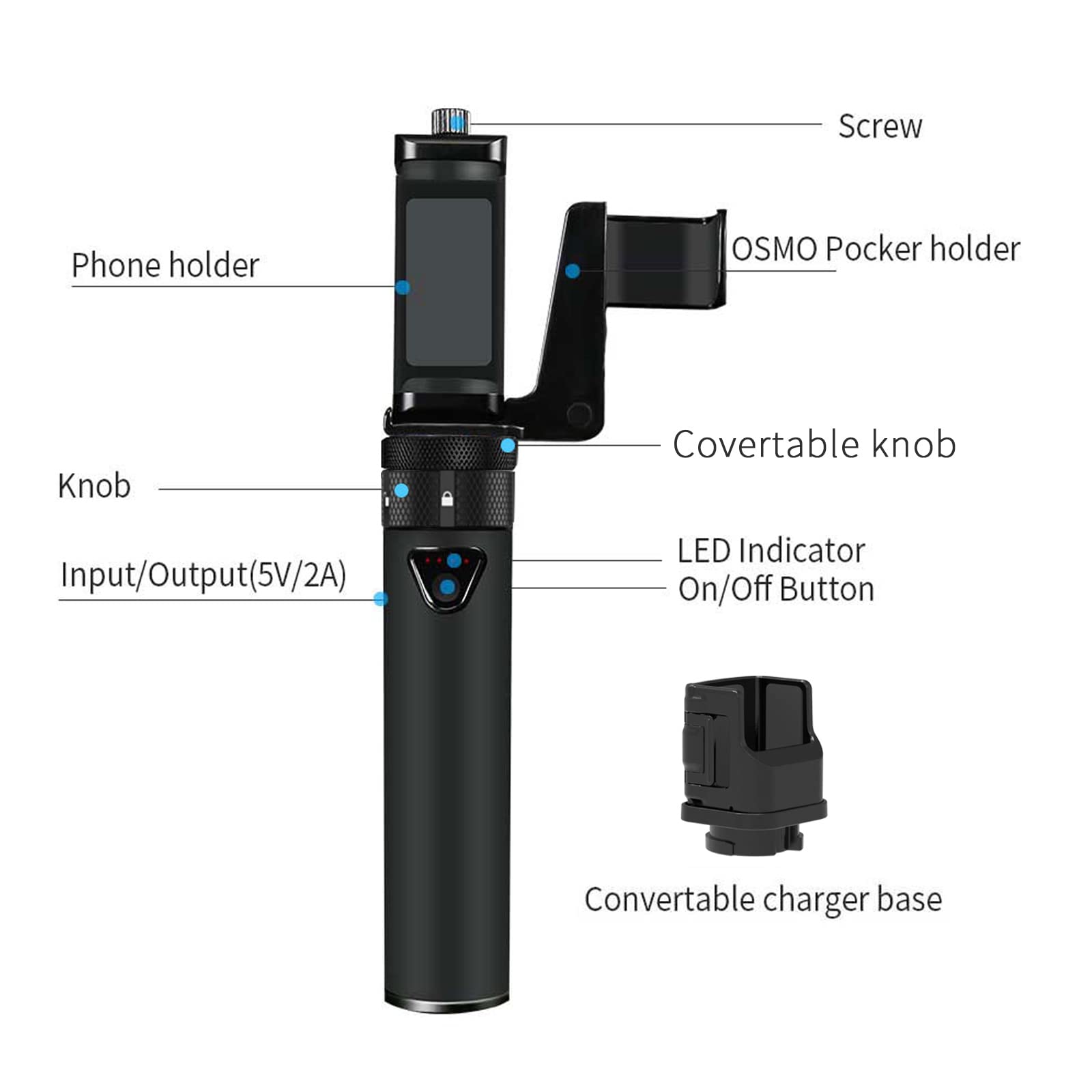 Foto 4 pulgar | Cargador Portátil Powerstick Smatree Para Dji Osmo Pocket - Venta Internacional.