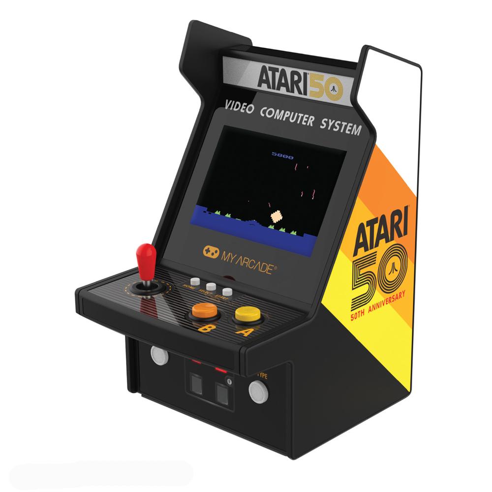 Consola My Arcade Atari color Negro