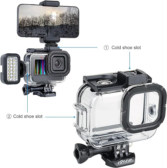 Foto 2 | Funda Impermeable para GoPro Hero 12/ 11/ 10/ 9/ 196.9 Ft Bajo el Agua