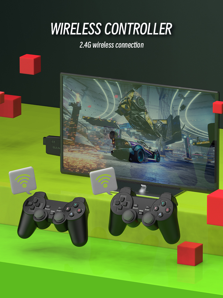 Foto 5 pulgar | Consola De Videojuegos M8 Lite , 128g, 2,4g, Doble Tv, Variedad De Consolas De Juegos Clásicas, Controladores Inalám