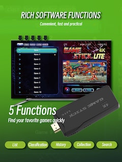 Foto 5 | Consola De Videojuegos M8 Lite , 128g, 2,4g, Doble Tv, Variedad De Consolas De Juegos Clásicas, Controladores Inalám