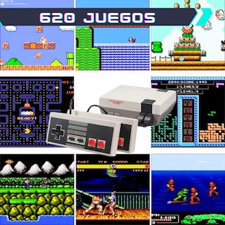 Foto 5 | 2 Unidades Miniconsola Retro Nintendo 620 Juegos Clásicos 2 Controles