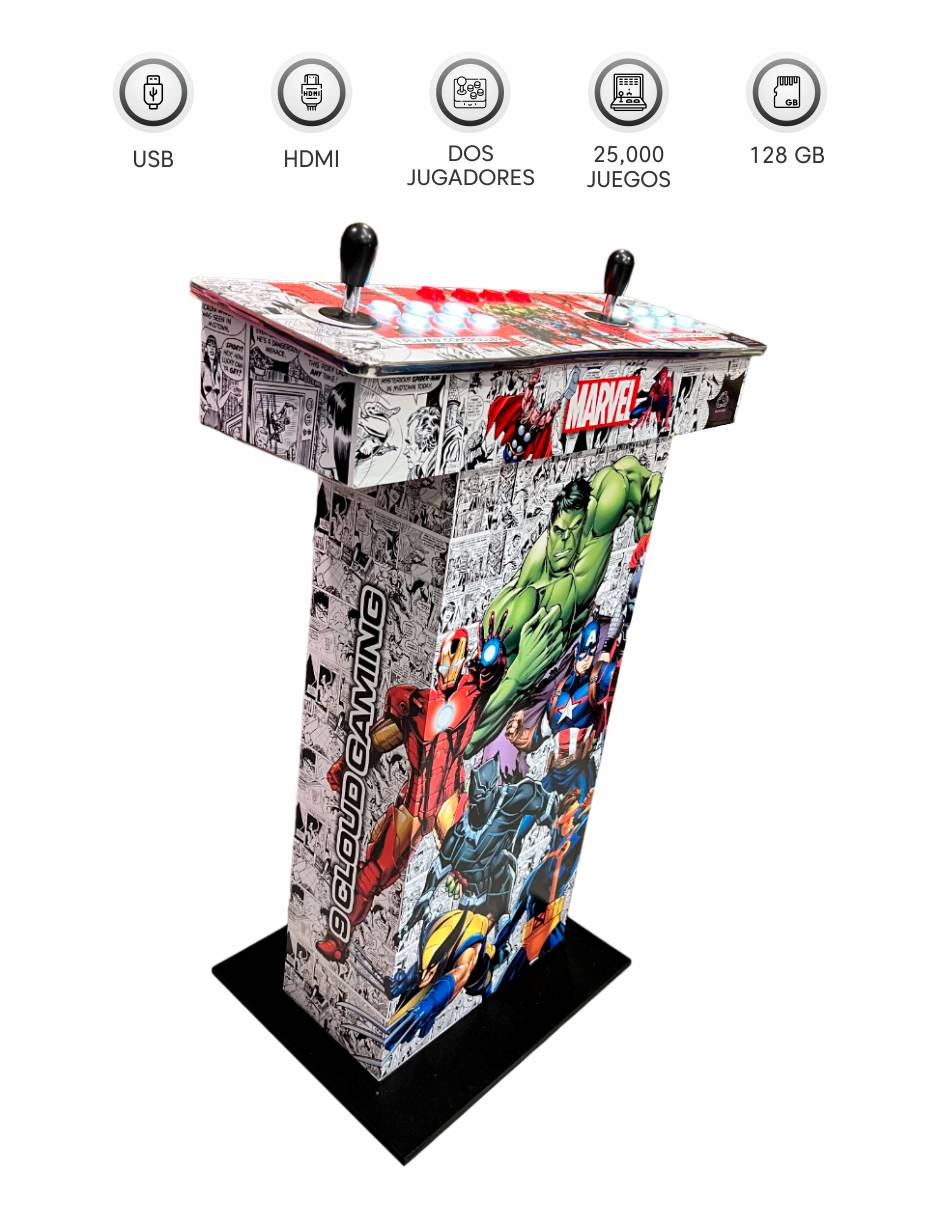 Foto 3 pulgar | Tablero Arcade Ultra Pro Led Con Pedestal - +25,000 Juegos Arcade Sin Rellenos