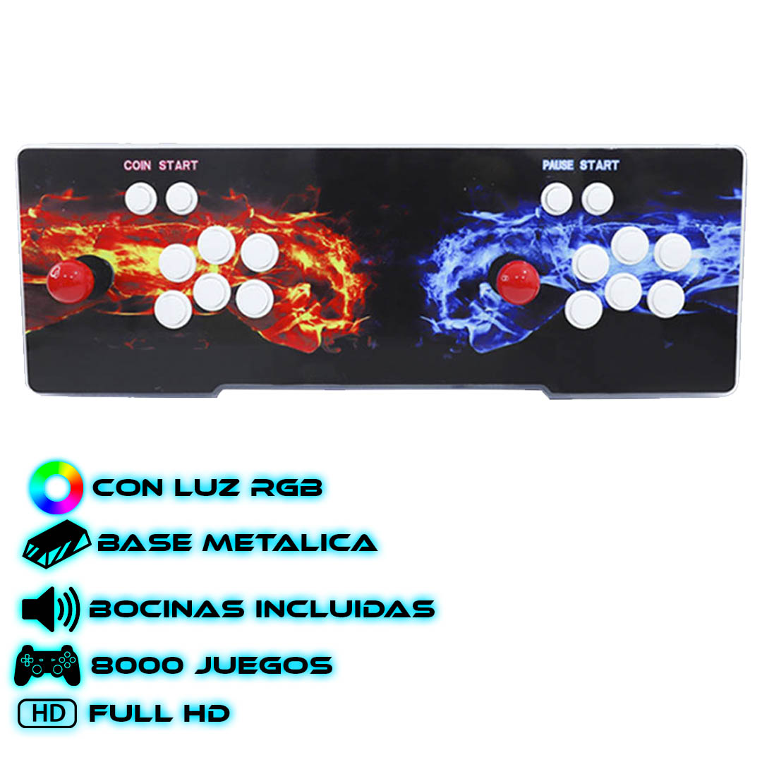 Foto 3 pulgar | Tablero Consola Arcade Pandora Con Luz Rgb 6100 Juegos