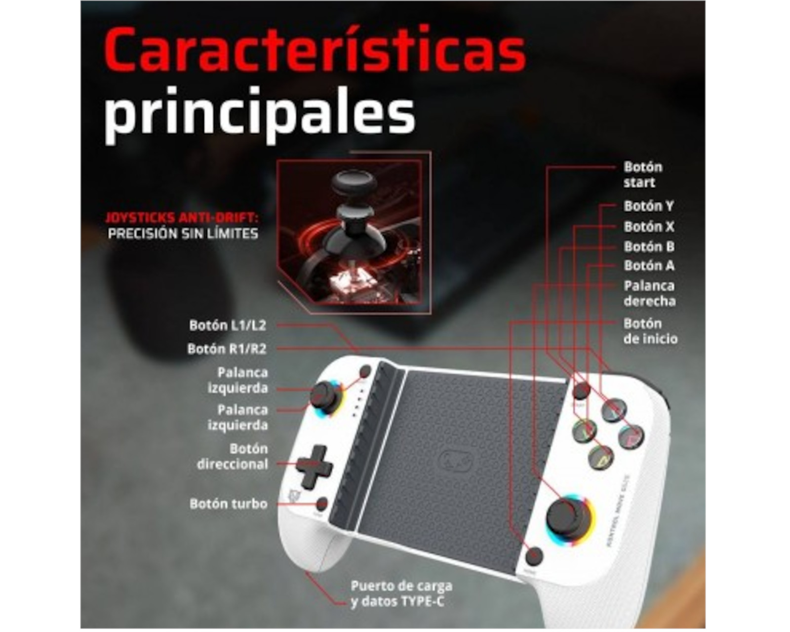 Foto 5 pulgar | Gamepad Inalámbrico Kontrol Move G626 B Br-940481