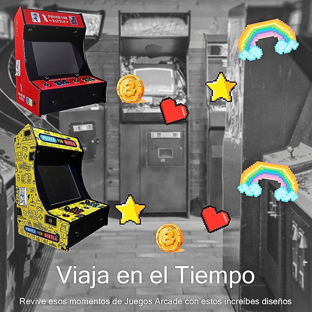 Foto 7 | Consola de Juegos Arcade Street Fighter y Altavoces Estéreo