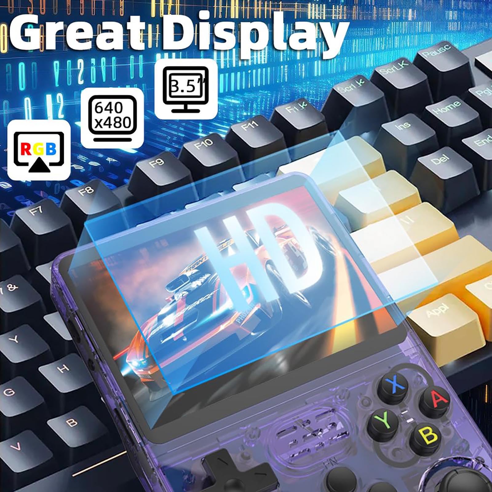 Foto 5 pulgar | Consola De Juegos Portátil R36s Retro De 3,5 Pulgadas, Más De 15 000 Juegos, 32 Gb+64 Gb - Venta Internacional.