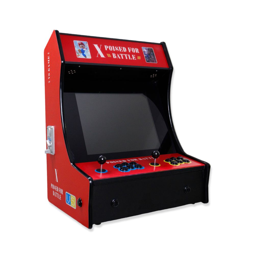 Foto 2 pulgar | Consola De Juegos Para Dos Jugadores, Arcade, Street Figher, Altavoces Estéreo, Pantalla De 19 Pulgadas Color Rojo