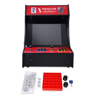 Foto 2 | Consola De Juegos Para Dos Jugadores, Arcade, Street Figher, Altavoces Estéreo, Pantalla De 19 Pulgadas Color Rojo