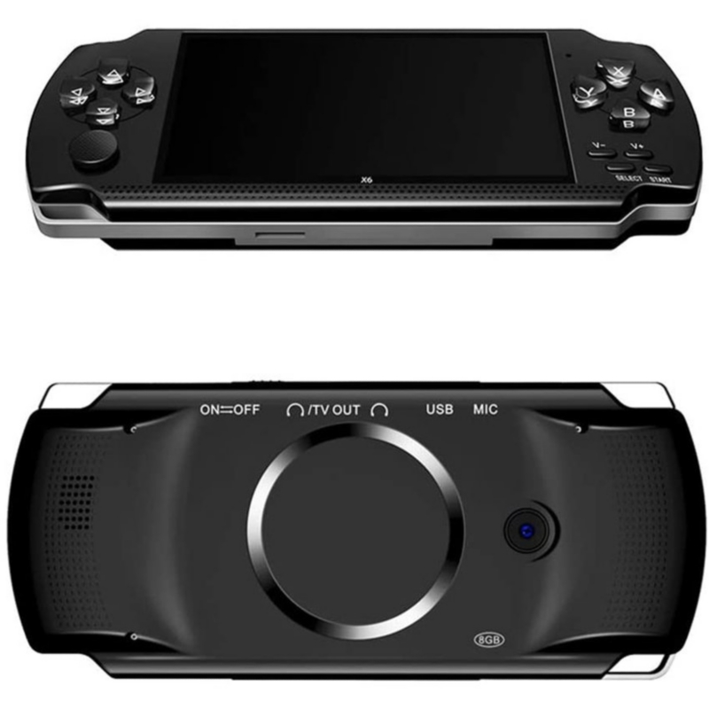 Foto 3 pulgar | Consola De Videojuegos Retro X6 De 8 Gb Con Pantalla De 4,3 Pulgadas, Negra - Venta Internacional.