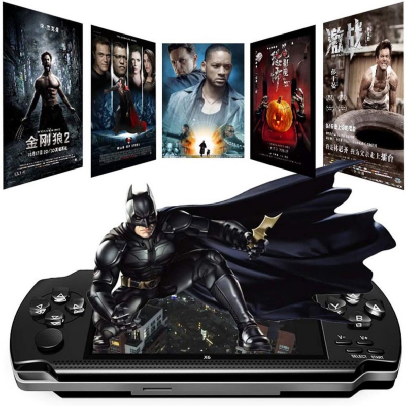 Foto 4 | Consola De Videojuegos Retro X6 De 8 Gb Con Pantalla De 4,3 Pulgadas, Negra - Venta Internacional.
